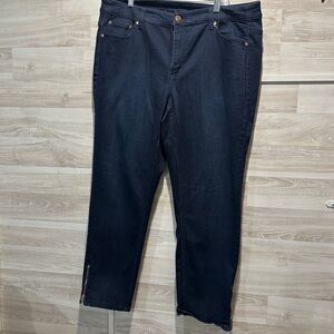 CJ Banks Dark Blue Denim Jeans
